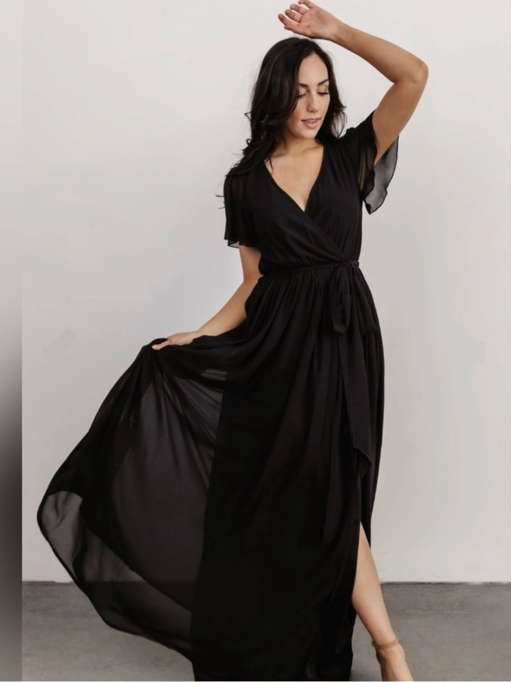 Baltic Born Kristina Maxi Dress Black - Picture 4 of 11